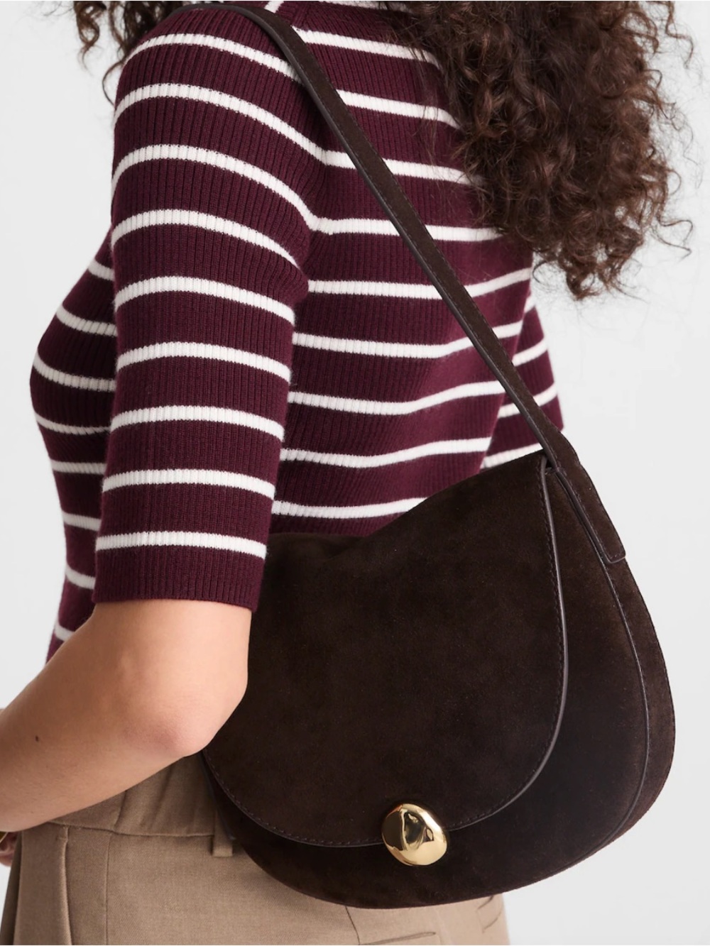 Madewell suede Dakota shoulder Saddle bag